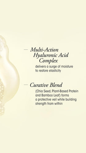 Oribe 8.5 fl oz bottle next to common items to show actual product scale and size
