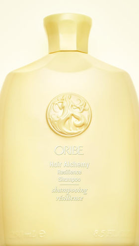 Oribe botanicals with daisy and honeysuckle representing strengthening plant extracts