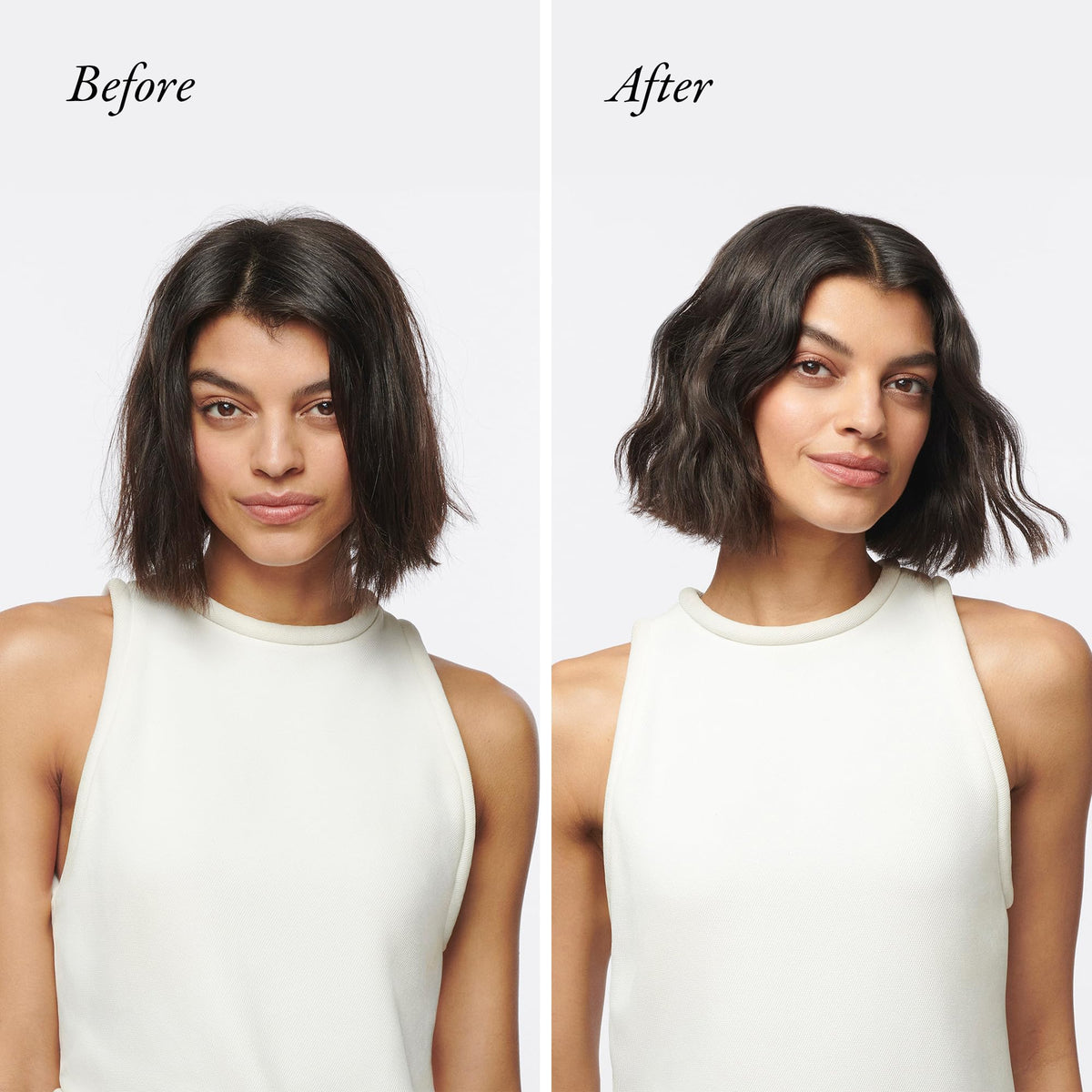 ORIBE styling tool demonstration showing 450°F heat protection benefit