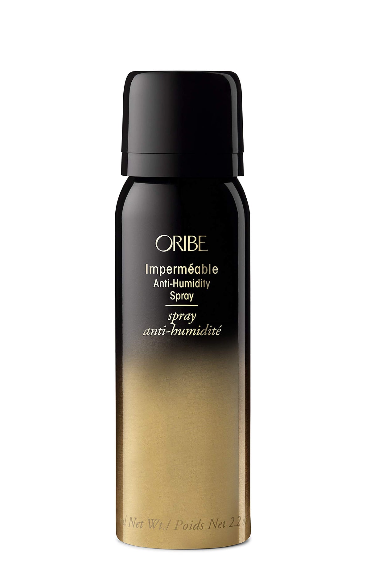 Oribe Impermeable front packaging shows brand and compact size benefit