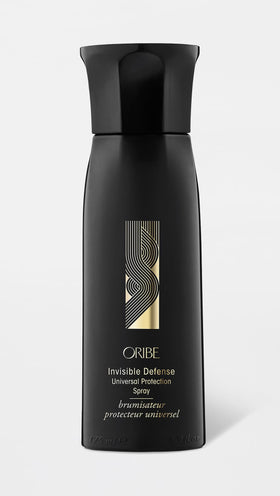 Oribe Invisible Defense fine mist spray detail demonstrating even coverage benefit