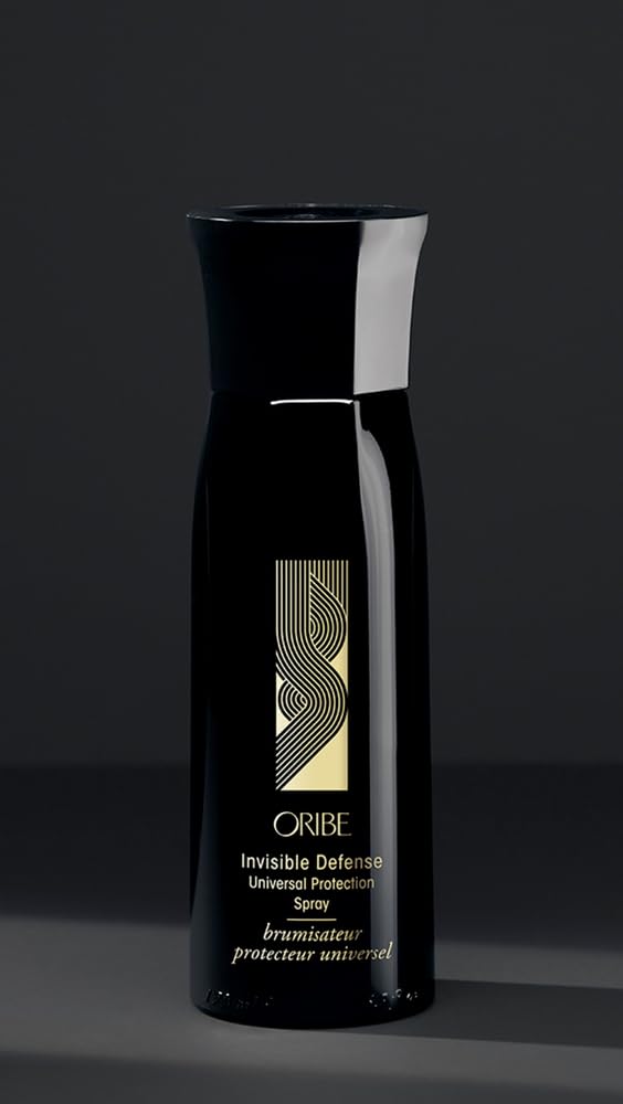 Oribe Invisible Defense ingredients and claims label highlighting clean formulation