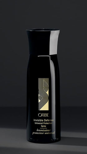 Oribe Invisible Defense ingredients and claims label highlighting clean formulation