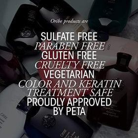 Oribe product label with Côte d’Azur scent wording conveying luxurious fragrance
