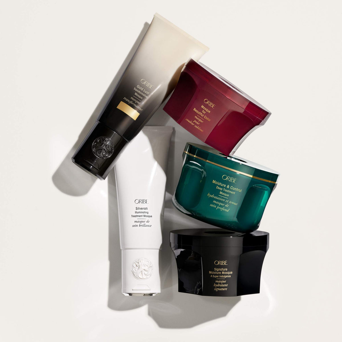 Oribe masque in bathroom lifestyle shot showing salon-like hydration at home