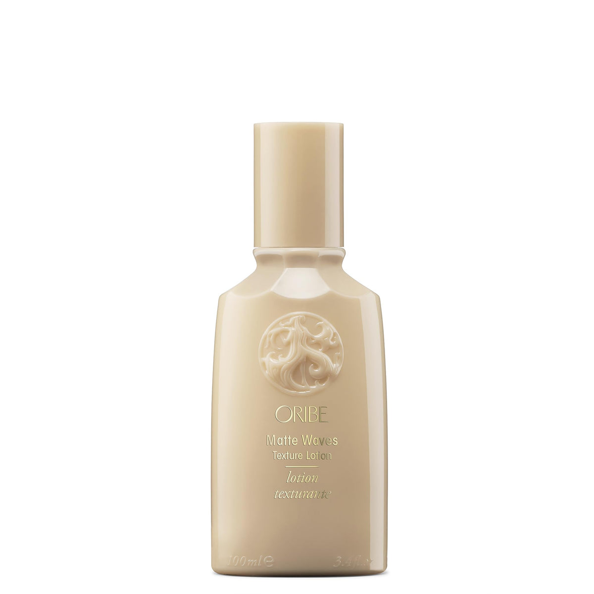 Oribe Matte Waves front bottle showing label and benefit of natural texture