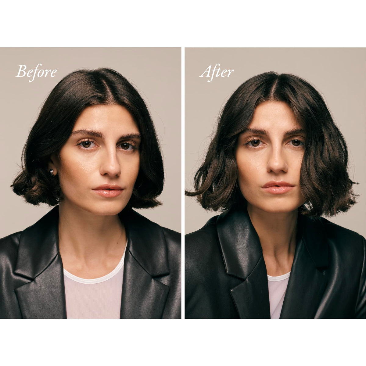 Oribe Matte Waves cap and nozzle close-up showing easy dispensing benefit