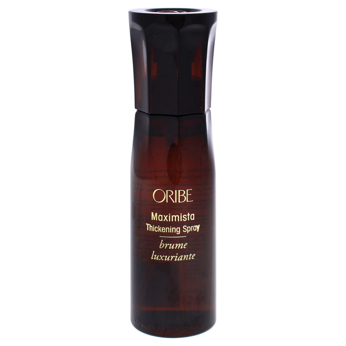 Oribe Maximista front packaging showing bottle and label, highlights luxury styling benefit