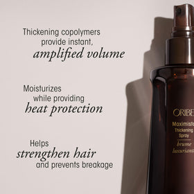 Oribe Maximista fine mist close-up illustrating lightweight texture and lift
