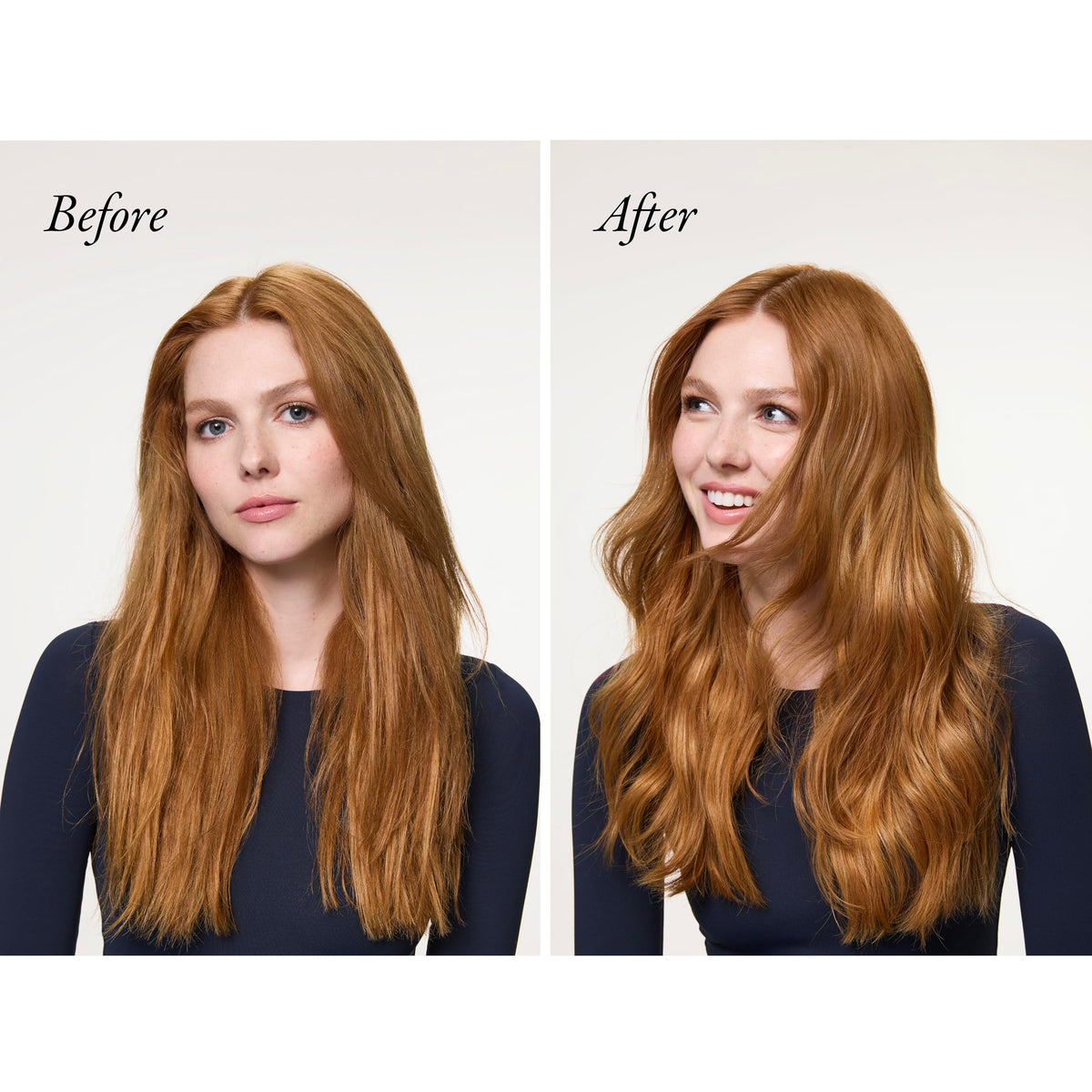 Oribe Mirror Rinse label close-up listing key ingredients and treatment benefits