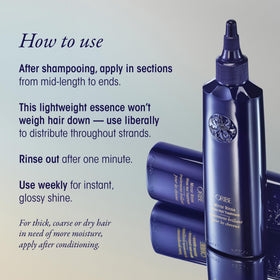 Oribe Mirror Rinse staged in bathroom setting suggesting luxurious daily ritual