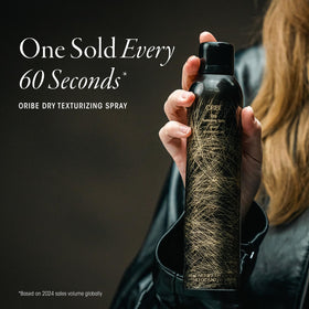 Oribe product label showing key ingredients and clean formulation benefits