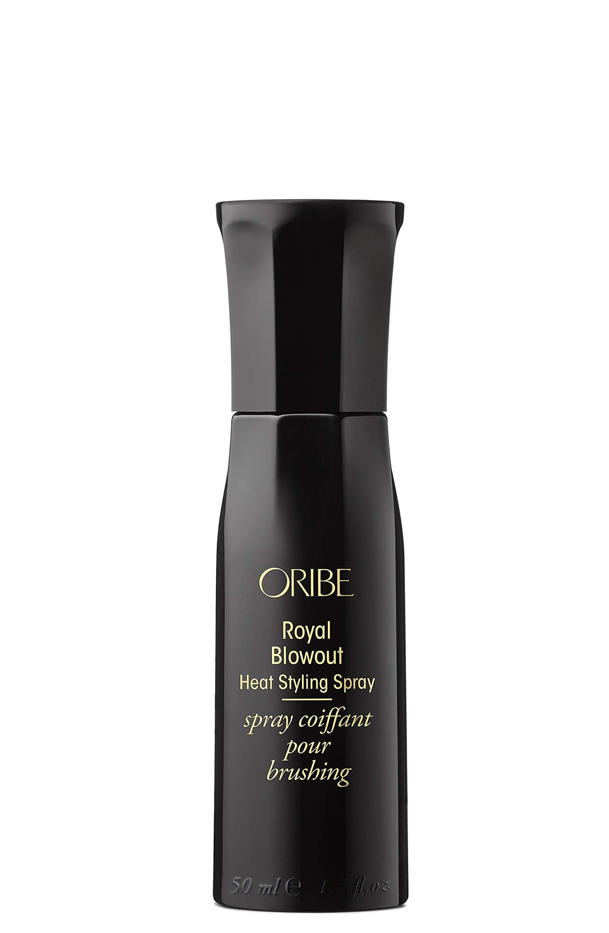 Oribe Royal Blowout front bottle showing sleek packaging and salon-grade benefit