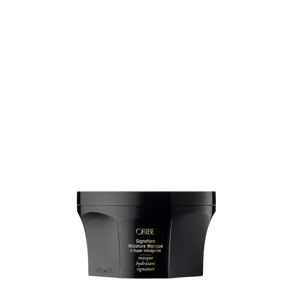 Oribe Signature Moisture Masque front jar showing luxe packaging and hydration benefit