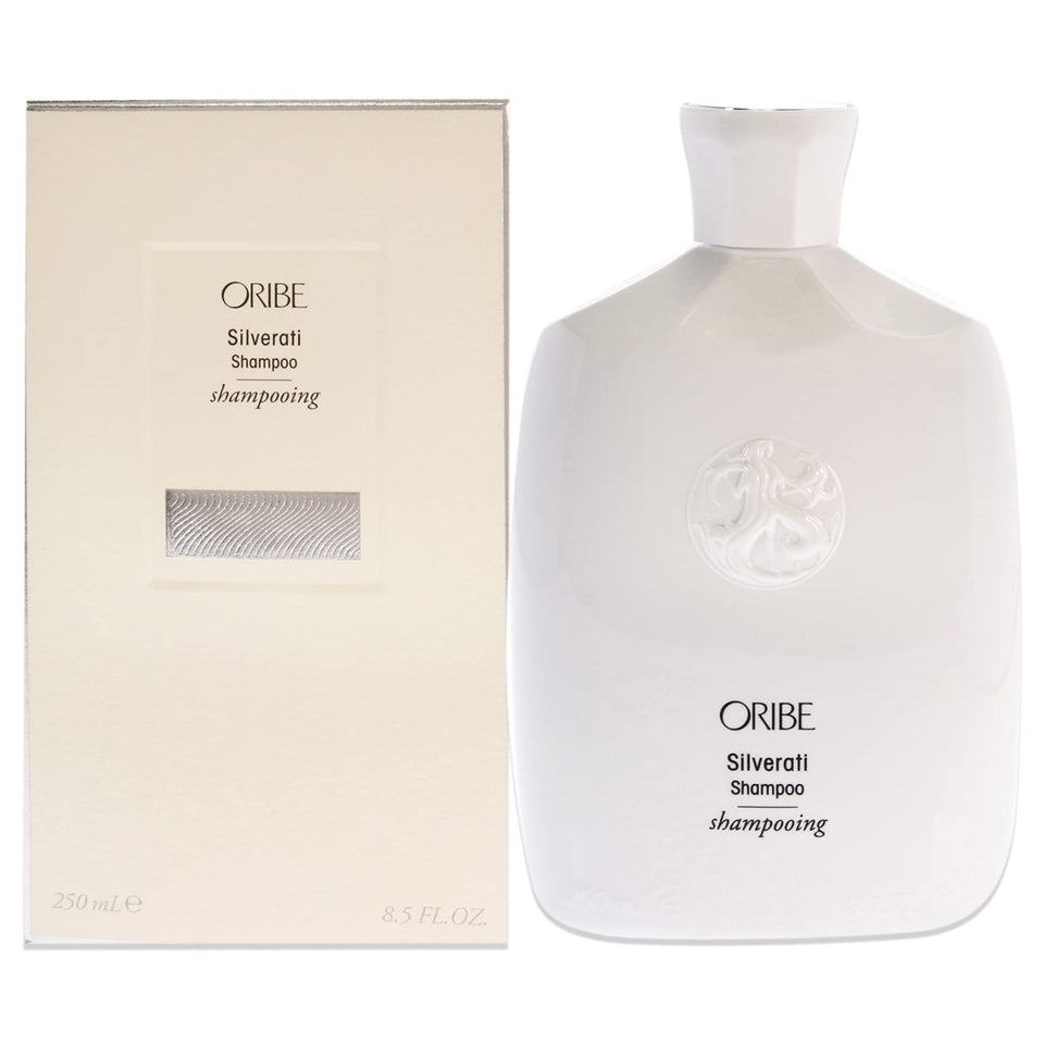 Oribe Silverati Shampoo front bottle showing sleek packaging and brightening benefits