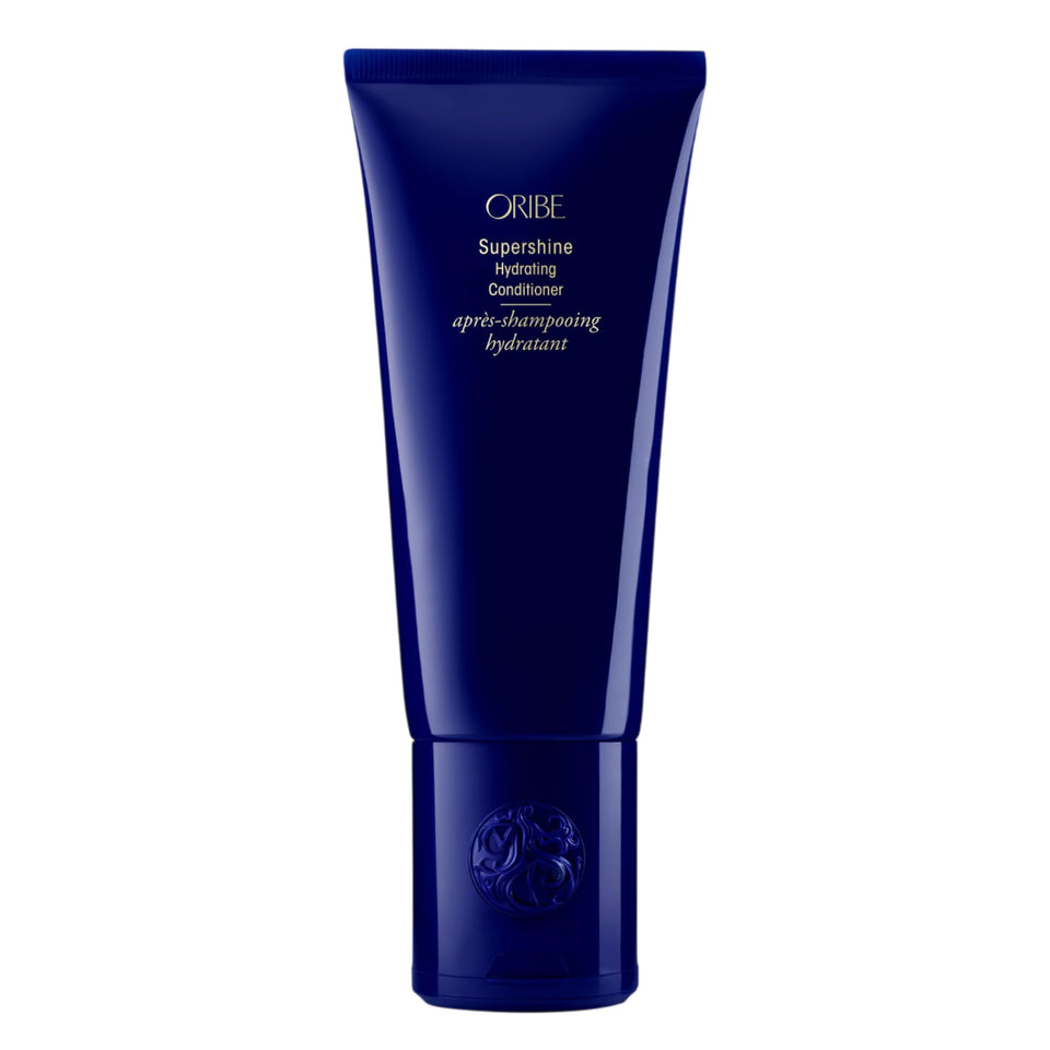 Oribe Supershine front bottle showing sleek packaging and premium shine benefit
