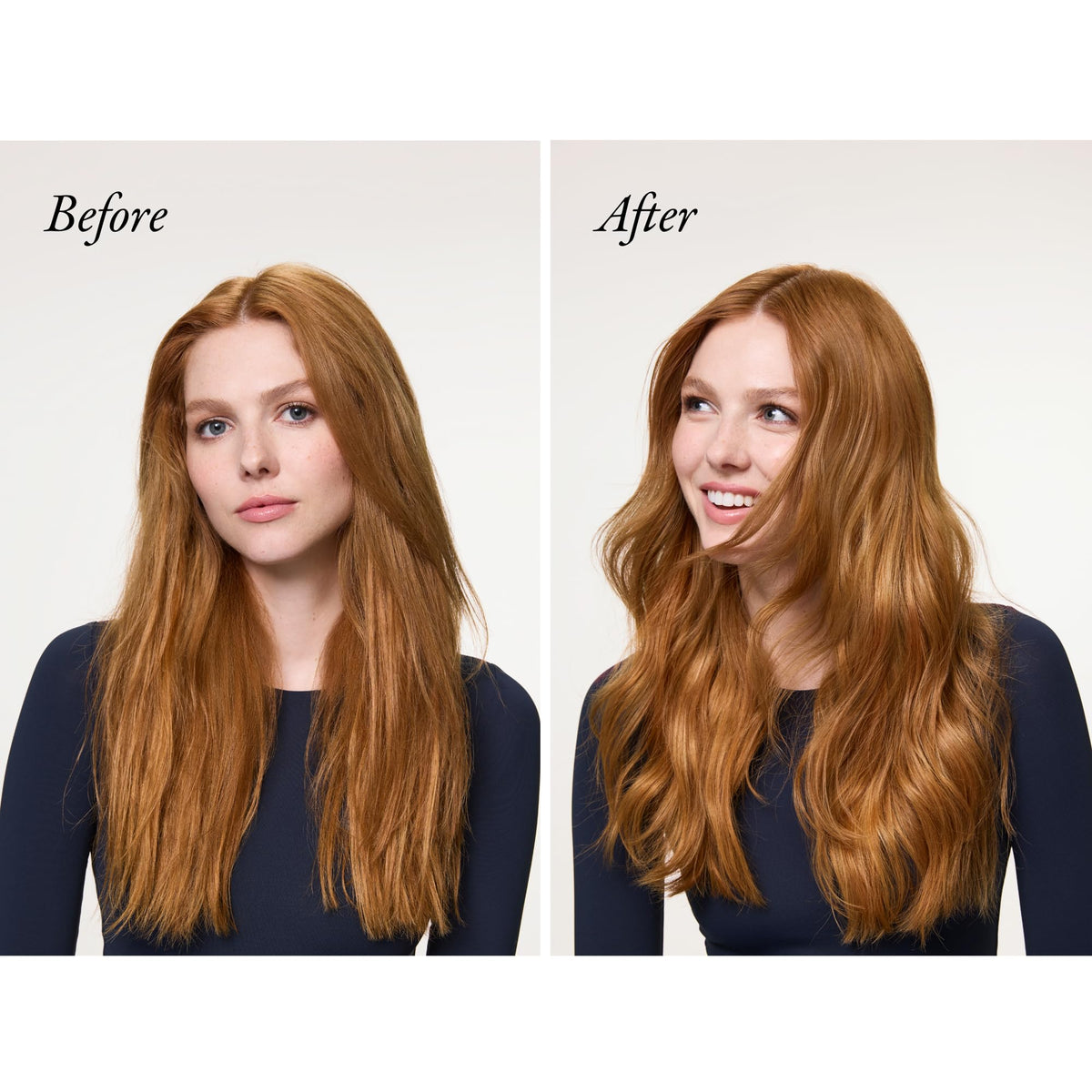 Oribe Supershine open cap with cream dispensed for easy application benefit