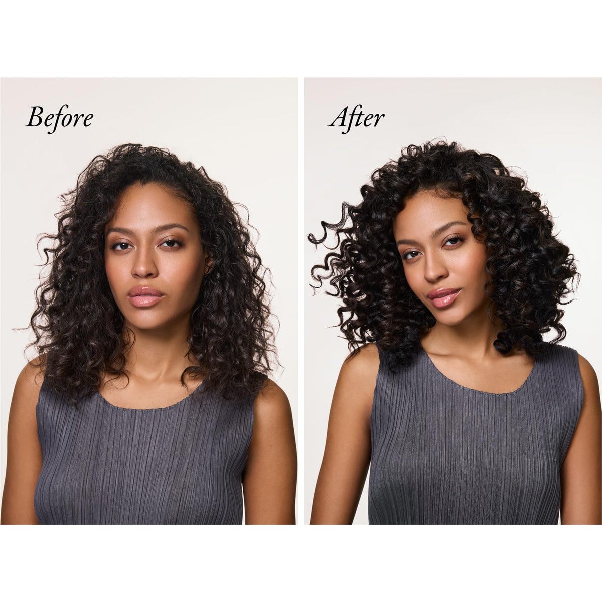 Oribe Supershine dispensing conditioner demonstrating easy use and controlled amount