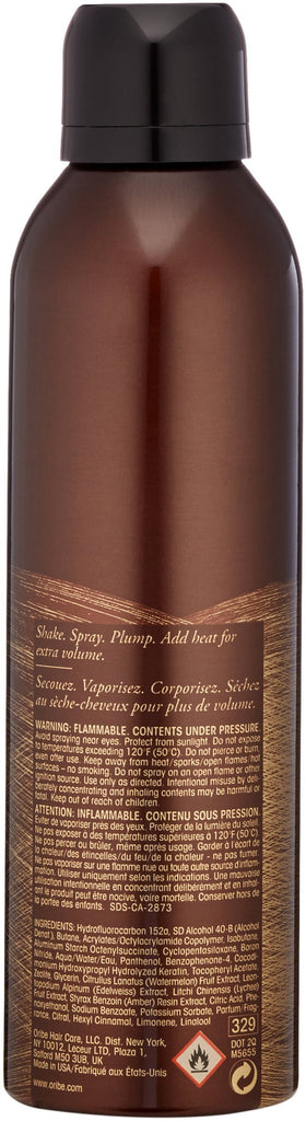 Oribe nozzle close-up demonstrates even mist for touchable hold