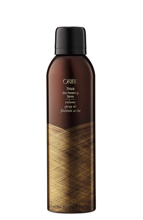 Oribe bottle front packaging shows luxurious styling and volume benefit