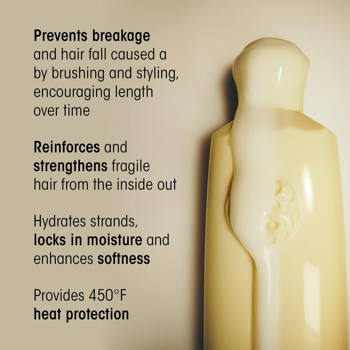 ORIBE pump detail for controlled dispensation and easy application benefit