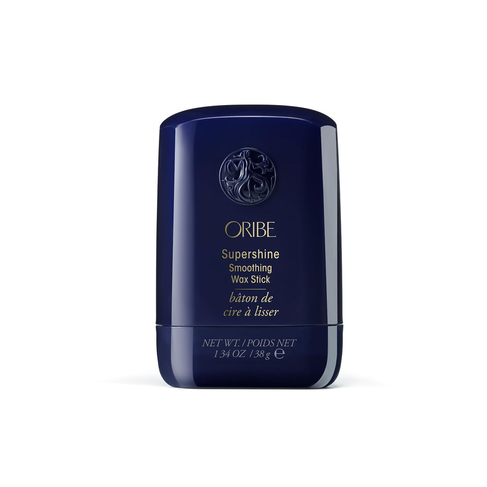 Oribe Supershine wax stick front packaging shows sleek design and product benefit