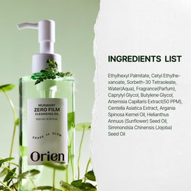 Orien cleansing oil beside facial cleanser for double-cleanse benefit