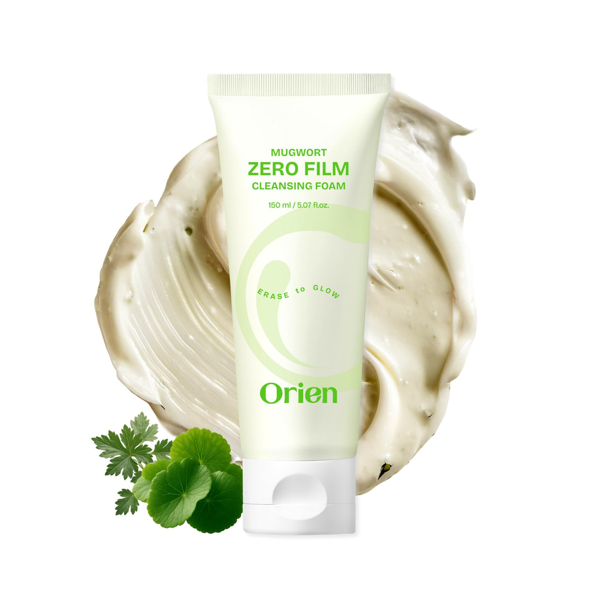 Orien cleanser front packaging showing product name and size benefits