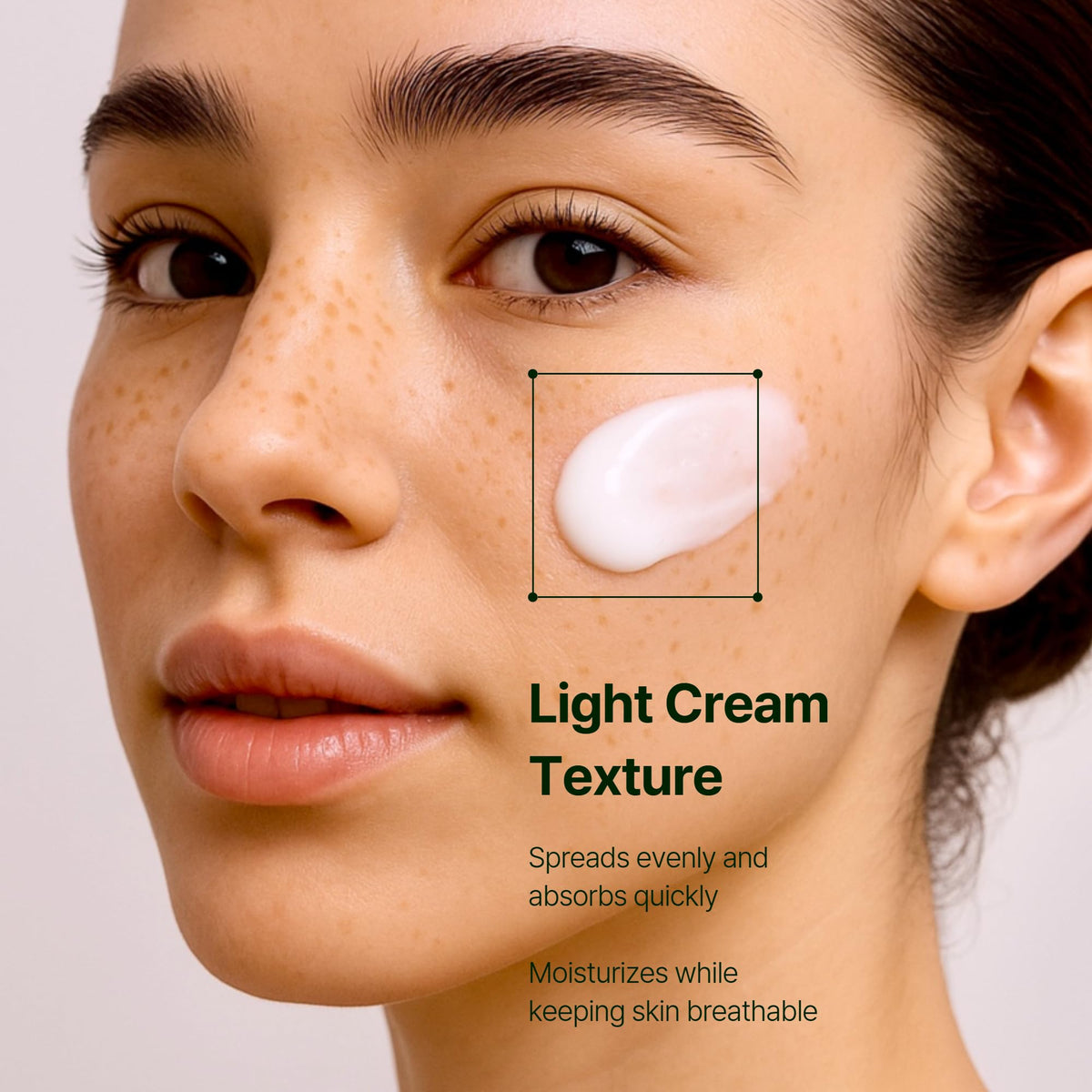 Orien product label listing niacinamide and mugwort for transparent ingredient info