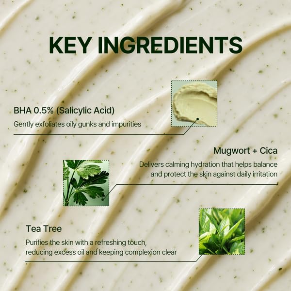 Orien mugwort and centella extracts image highlighting soothing botanicals