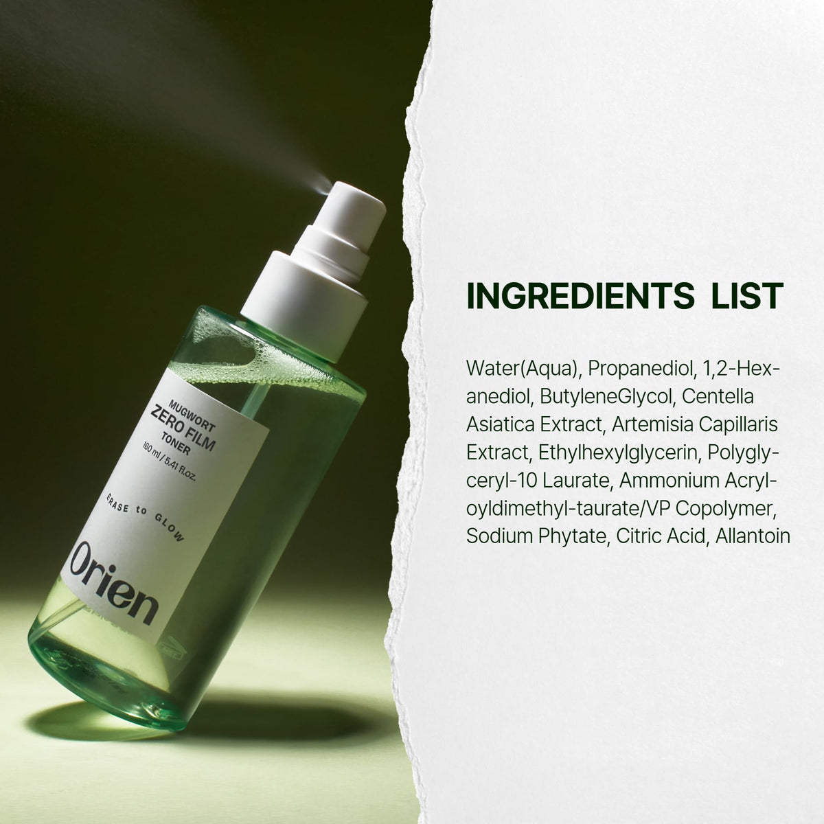 Orien toner being applied before serum for better product layering benefit