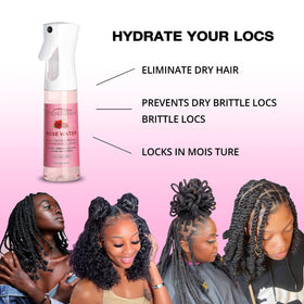 Orientfashion scalp application demo with fingers applying mist to soothe itchiness