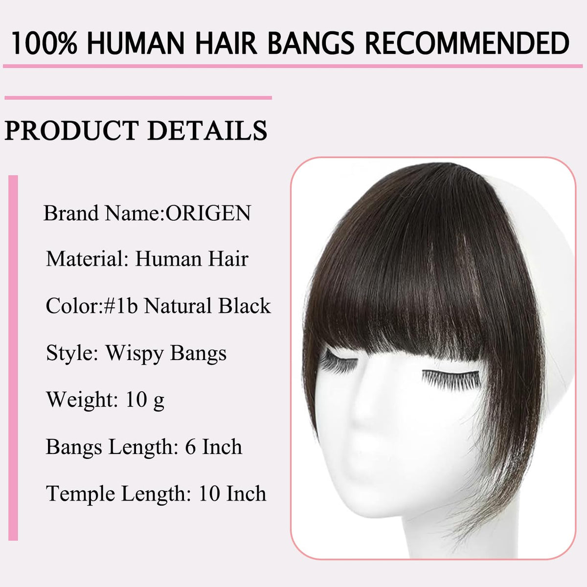ORIGEN close-up of hair texture and shine demonstrating realistic blend benefit
