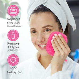 Orighty removing eye makeup gently showing precise, non-irritating benefit