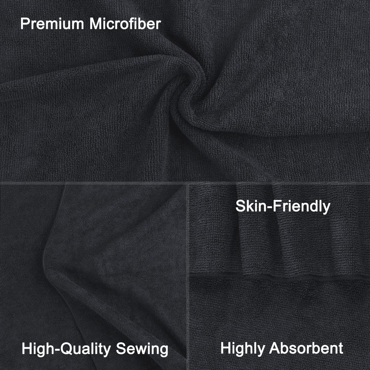 Orighty towel draped over a salon chair protecting clothing and catching moisture