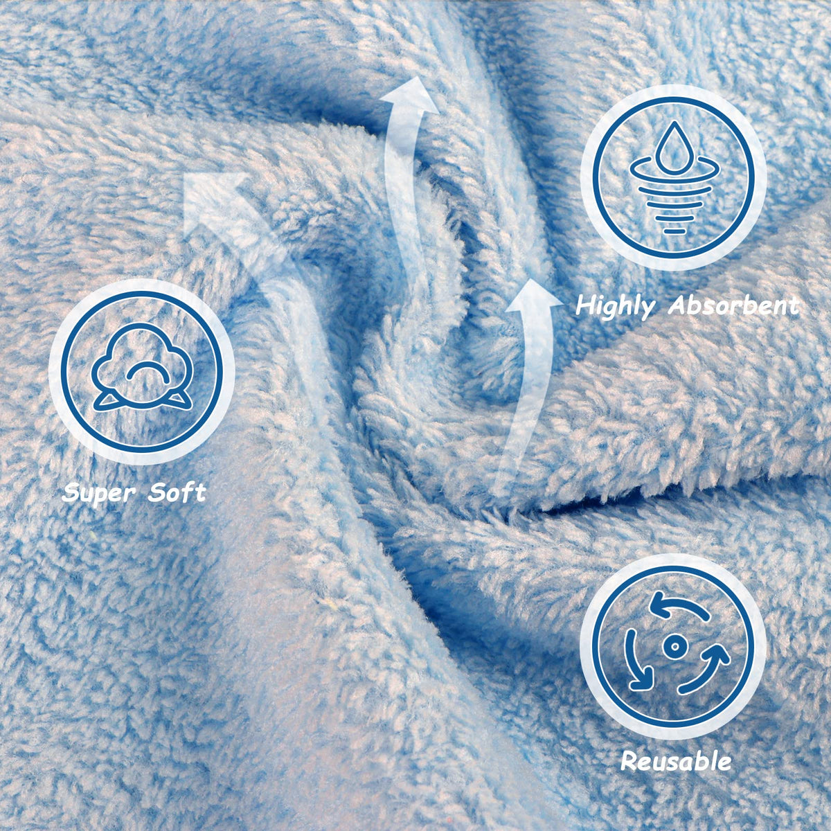 Orighty cloth removing makeup with water showing effective gentle cleansing