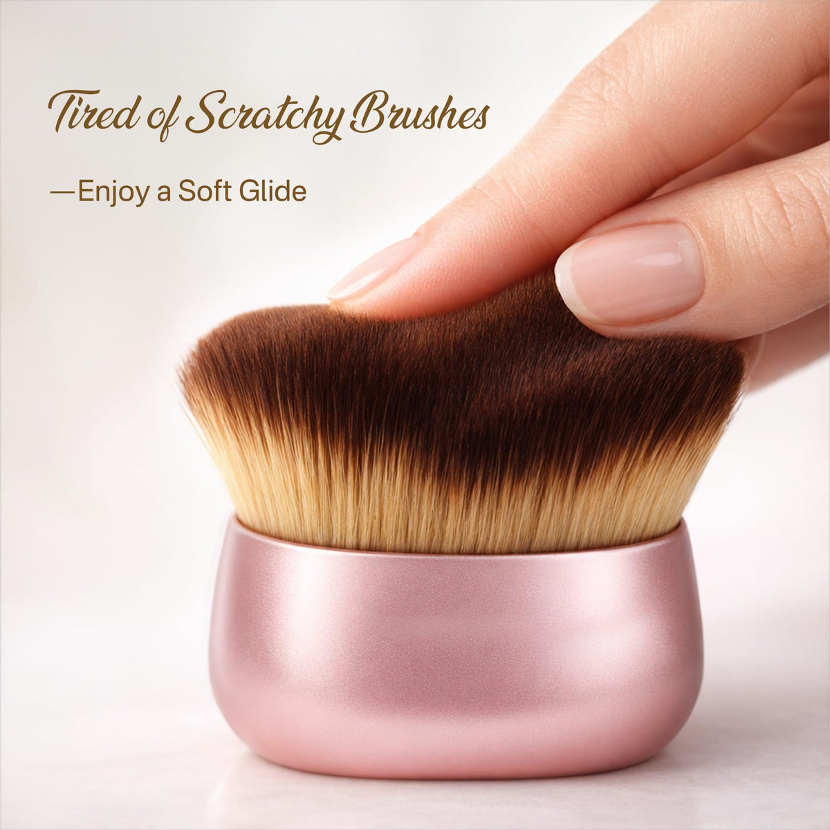 Originbuty brush being rinsed under water to show easy cleaning and long life