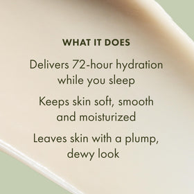 Origins applying mask to face at night illustrating overnight hydration