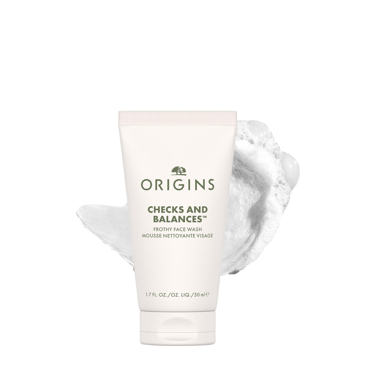 Origins travel tube front packaging showing brand and size for easy identification and packing