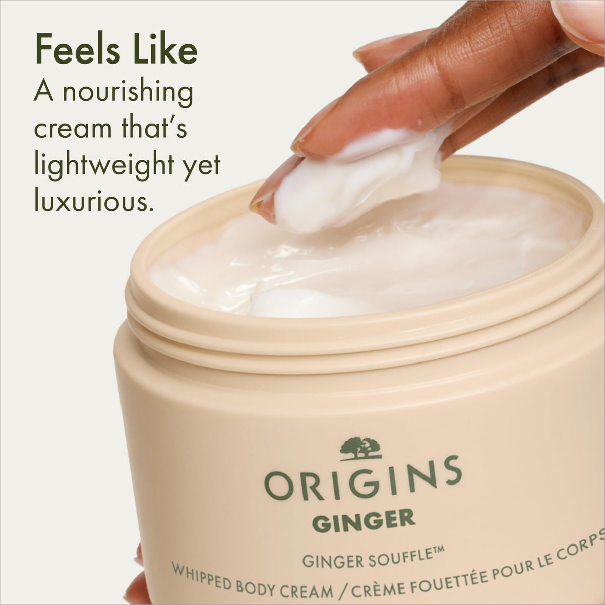Apricot kernel oil ingredient visual paired with Origins for nourishing benefits