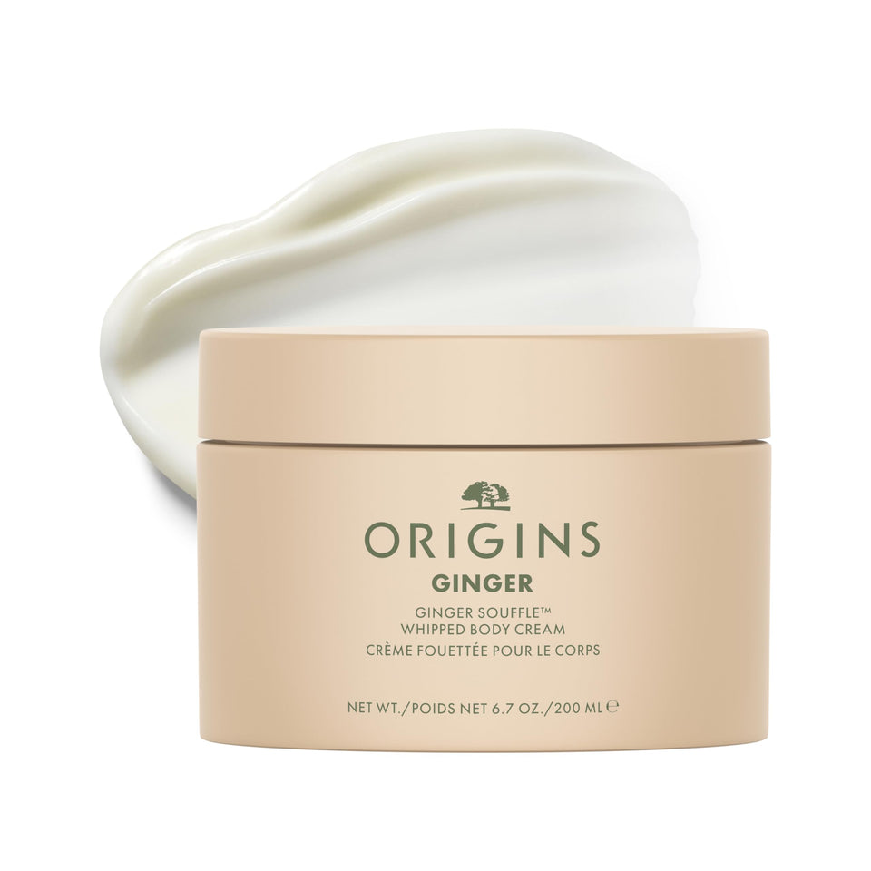 Origins jar front view showing label and 6.7 fl oz size benefit