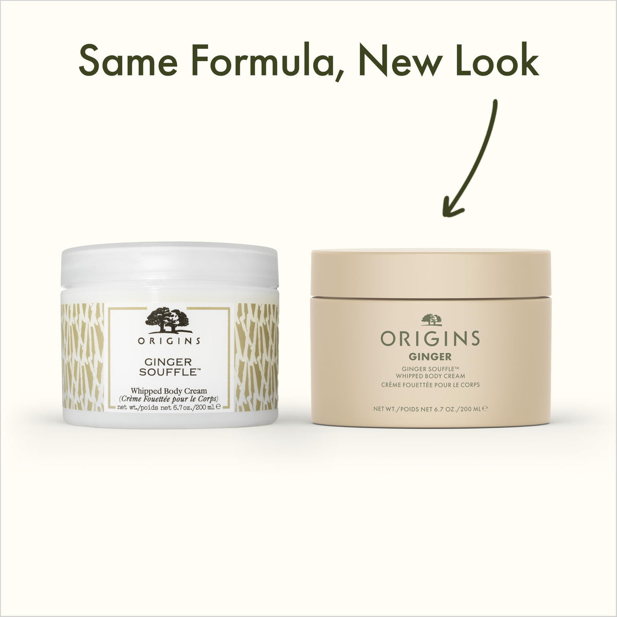 Origins whipped cream texture close-up highlighting lightweight spreadability