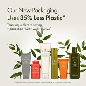 Origins GinZing in a morning routine setting showing quick application and fresh, natural look