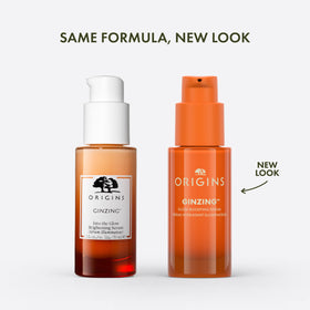 Origins GinZing close-up of serum texture highlighting lightweight feel