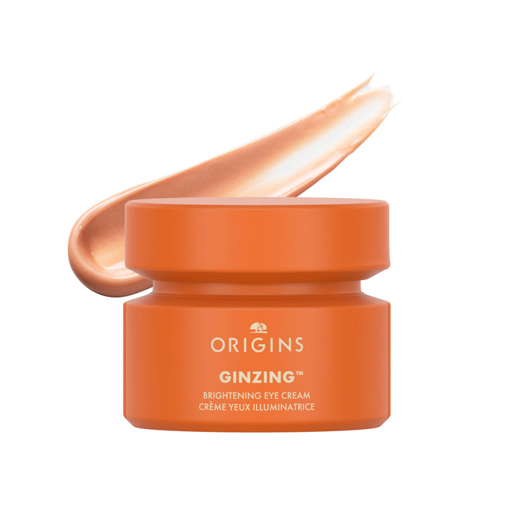 Origins GinZing warm front packaging shows jar and lid, clear product identity