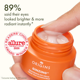 Origins GinZing warm open jar texture displays creamy finish, easy blending benefit