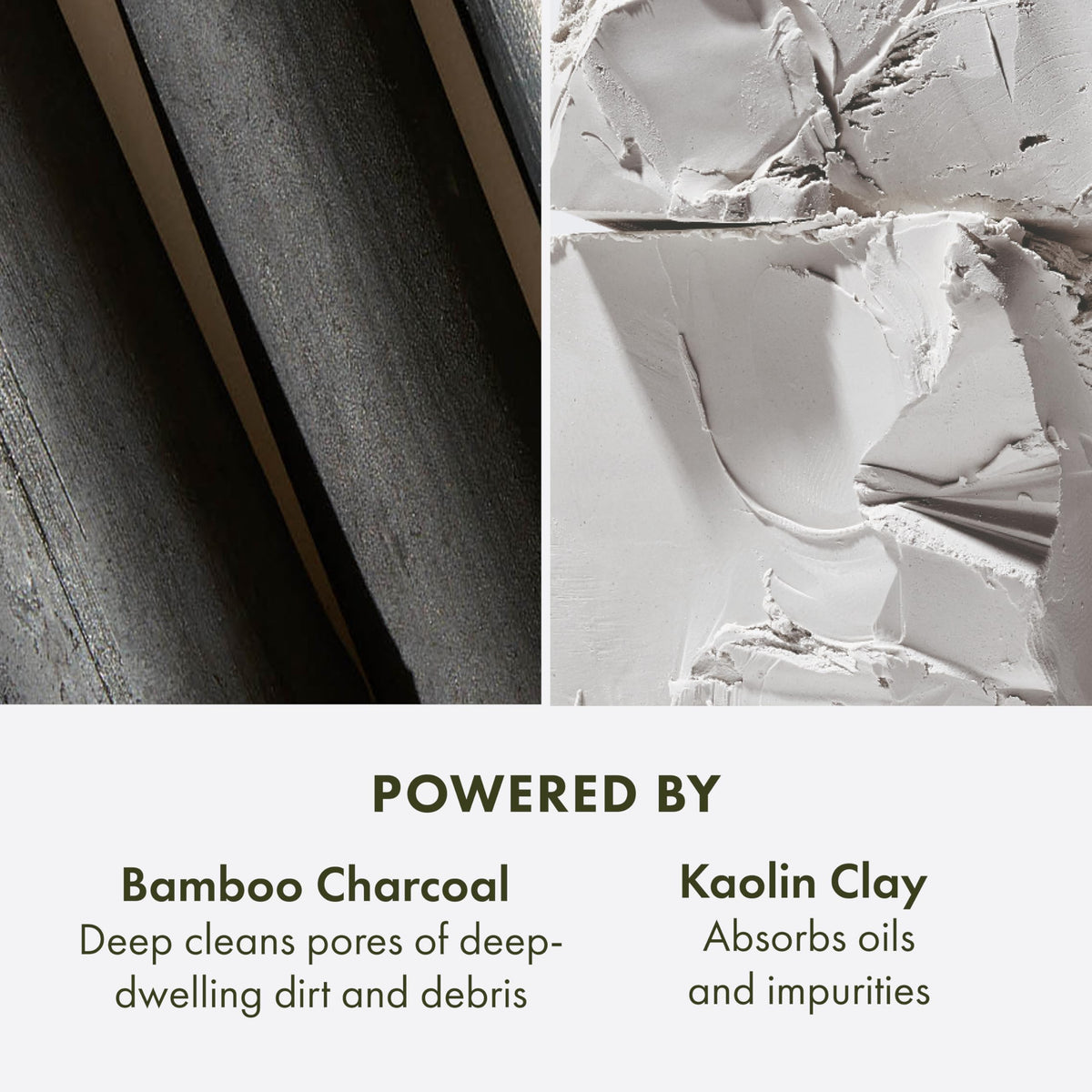 Origins kaolin clay powder detail illustrating oil-absorbing ingredient benefits