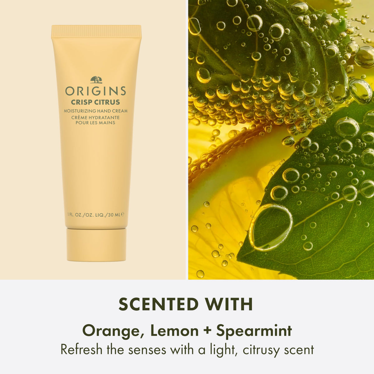 Origins tube in a bag styled for everyday use and easy access