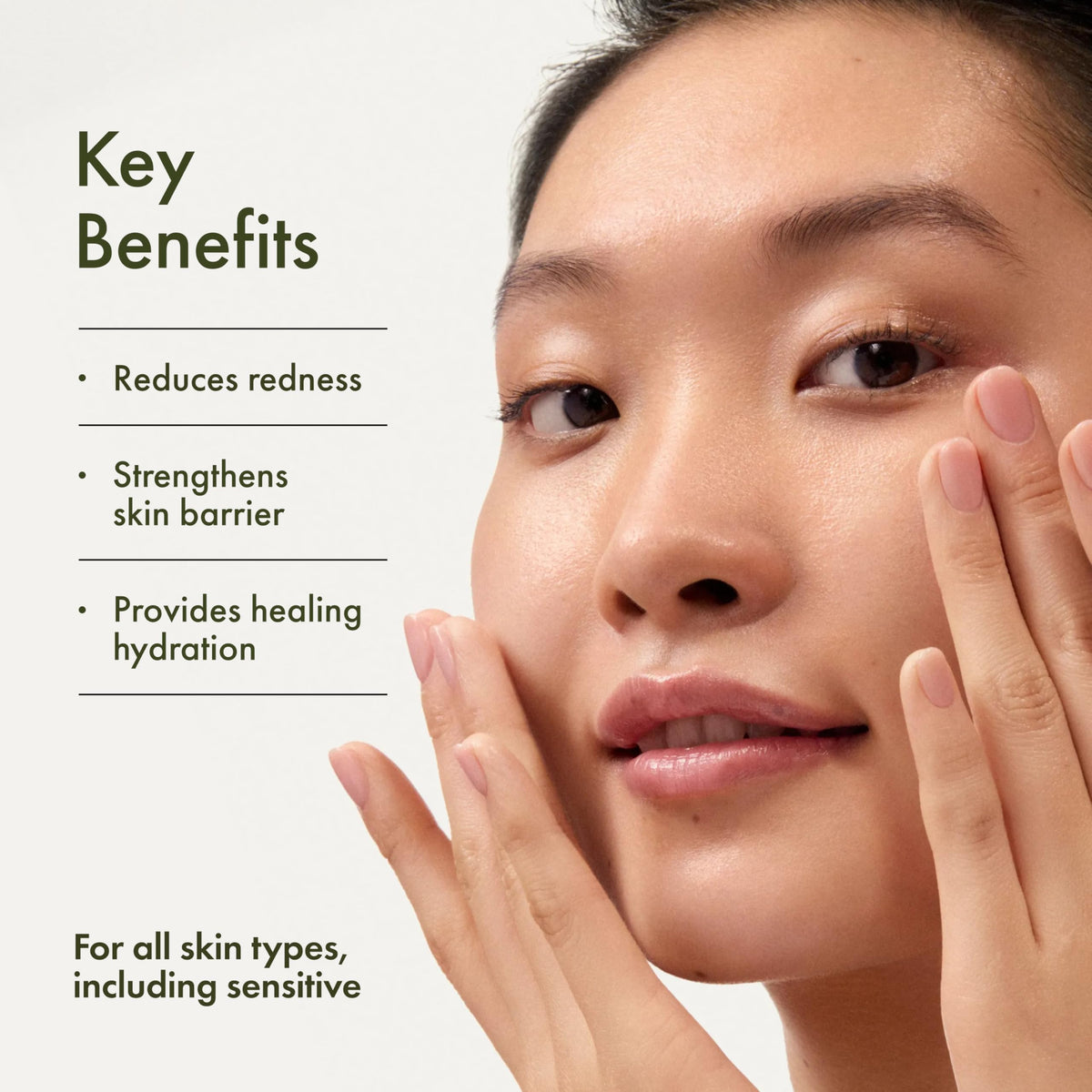 Origins bottle with cap removed highlighting easy-dispense design benefit