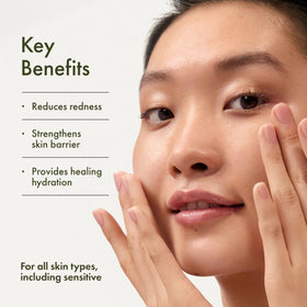 Origins bottle with cap removed highlighting easy-dispense design benefit